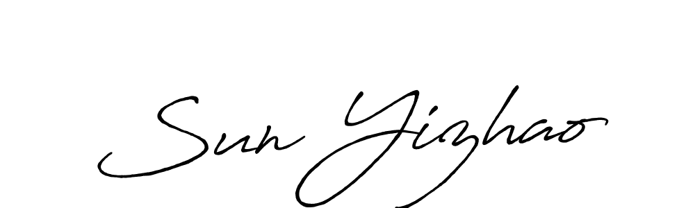 It looks lik you need a new signature style for name Sun Yizhao. Design unique handwritten (Antro_Vectra_Bolder) signature with our free signature maker in just a few clicks. Sun Yizhao signature style 7 images and pictures png