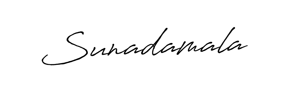 It looks lik you need a new signature style for name Sunadamala. Design unique handwritten (Antro_Vectra_Bolder) signature with our free signature maker in just a few clicks. Sunadamala signature style 7 images and pictures png