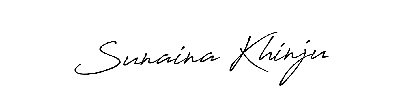 The best way (Antro_Vectra_Bolder) to make a short signature is to pick only two or three words in your name. The name Sunaina Khinju include a total of six letters. For converting this name. Sunaina Khinju signature style 7 images and pictures png