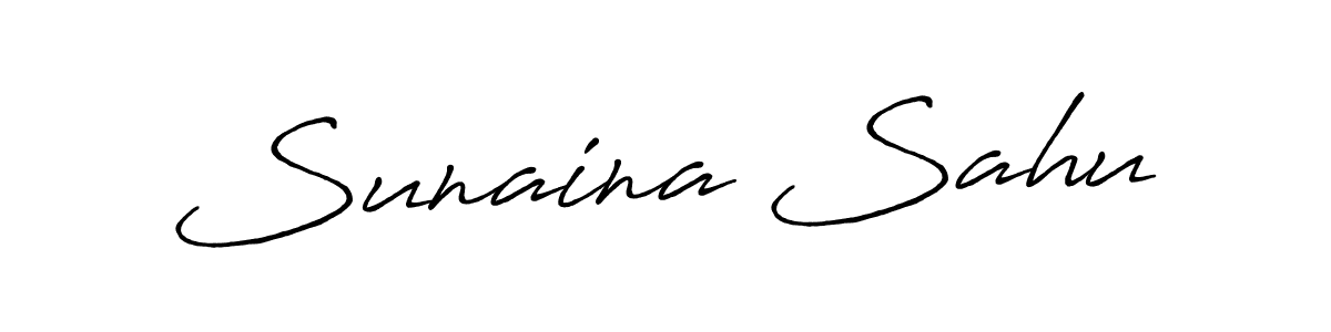 You should practise on your own different ways (Antro_Vectra_Bolder) to write your name (Sunaina Sahu) in signature. don't let someone else do it for you. Sunaina Sahu signature style 7 images and pictures png