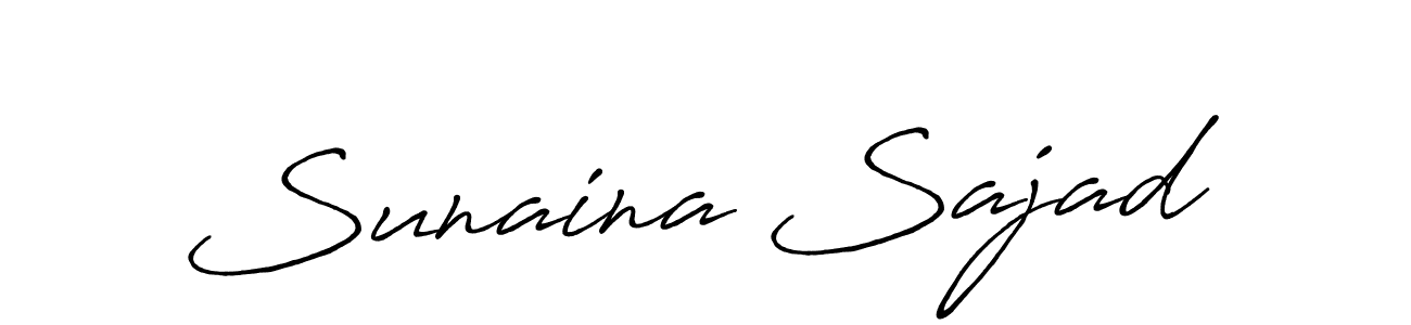 It looks lik you need a new signature style for name Sunaina Sajad. Design unique handwritten (Antro_Vectra_Bolder) signature with our free signature maker in just a few clicks. Sunaina Sajad signature style 7 images and pictures png