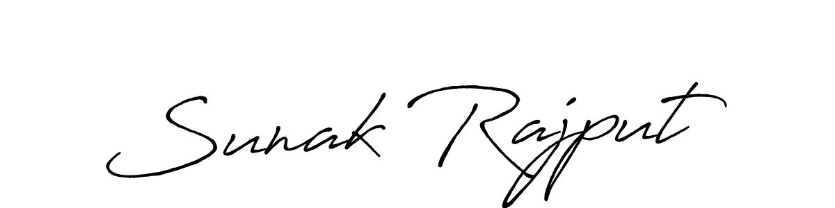 Make a beautiful signature design for name Sunak Rajput. With this signature (Antro_Vectra_Bolder) style, you can create a handwritten signature for free. Sunak Rajput signature style 7 images and pictures png