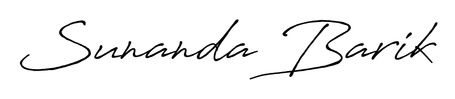 Discover how Sunanda Barik looks in an executive cursive font (Antro_Vectra_Bolder). Perfect for legal documents, invoices, and certificates. Sunanda Barik signature style 7 images and pictures png