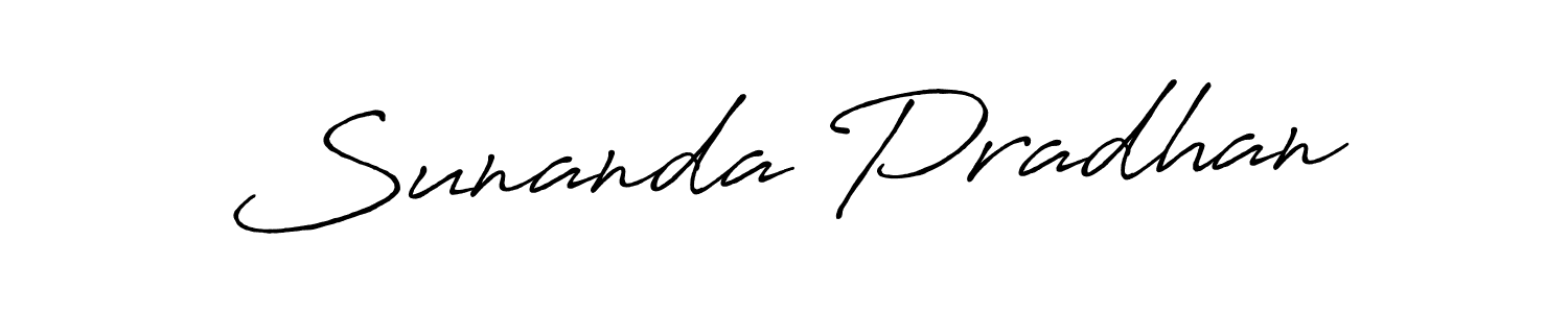 How to make Sunanda Pradhan signature? Antro_Vectra_Bolder is a professional autograph style. Create handwritten signature for Sunanda Pradhan name. Sunanda Pradhan signature style 7 images and pictures png