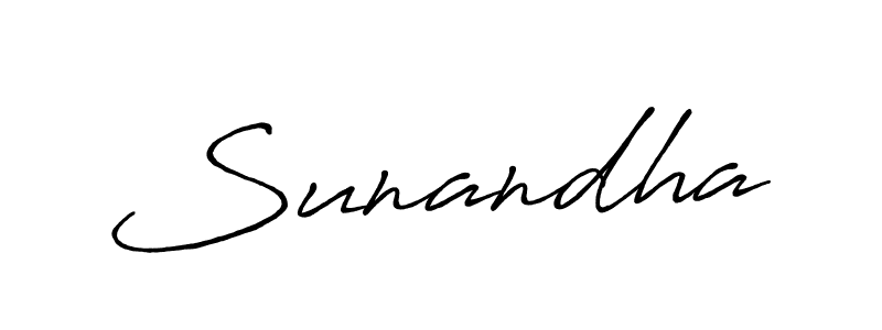 Design your own signature with our free online signature maker. With this signature software, you can create a handwritten (Antro_Vectra_Bolder) signature for name Sunandha. Sunandha signature style 7 images and pictures png