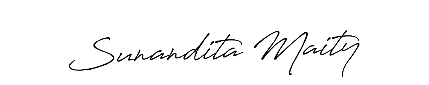 Sunandita Maity stylish signature style. Best Handwritten Sign (Antro_Vectra_Bolder) for my name. Handwritten Signature Collection Ideas for my name Sunandita Maity. Sunandita Maity signature style 7 images and pictures png