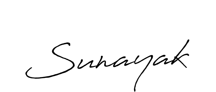 Create a beautiful signature design for name Sunayak. With this signature (Antro_Vectra_Bolder) fonts, you can make a handwritten signature for free. Sunayak signature style 7 images and pictures png