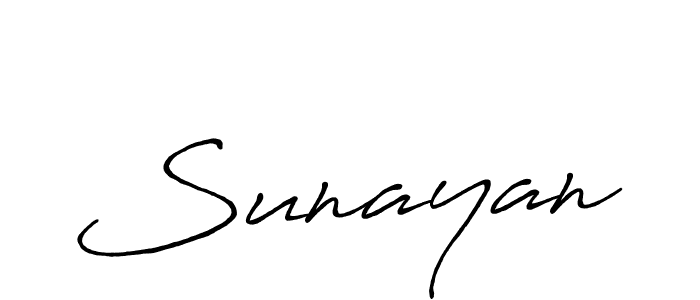 Design your own signature with our free online signature maker. With this signature software, you can create a handwritten (Antro_Vectra_Bolder) signature for name Sunayan. Sunayan signature style 7 images and pictures png