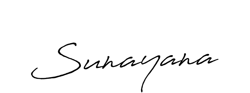 How to make Sunayana signature? Antro_Vectra_Bolder is a professional autograph style. Create handwritten signature for Sunayana name. Sunayana signature style 7 images and pictures png