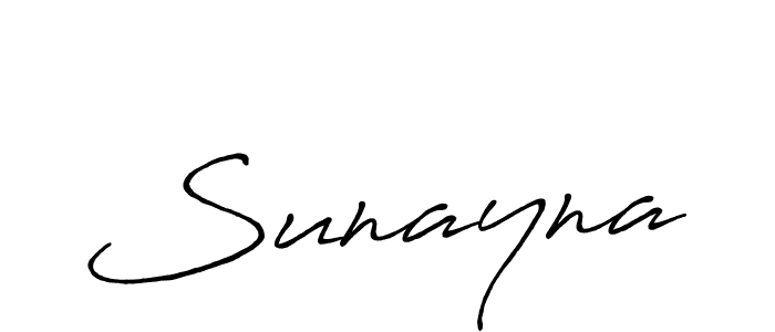 Design your own signature with our free online signature maker. With this signature software, you can create a handwritten (Antro_Vectra_Bolder) signature for name Sunayna. Sunayna signature style 7 images and pictures png