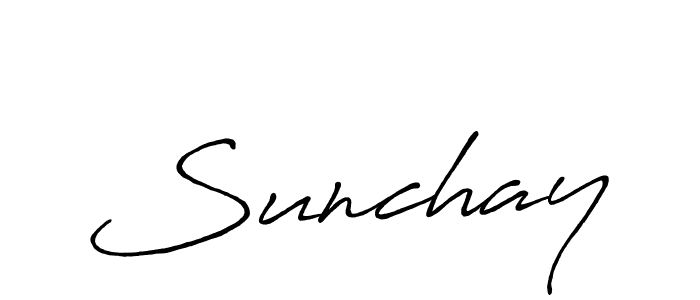 It looks lik you need a new signature style for name Sunchay. Design unique handwritten (Antro_Vectra_Bolder) signature with our free signature maker in just a few clicks. Sunchay signature style 7 images and pictures png