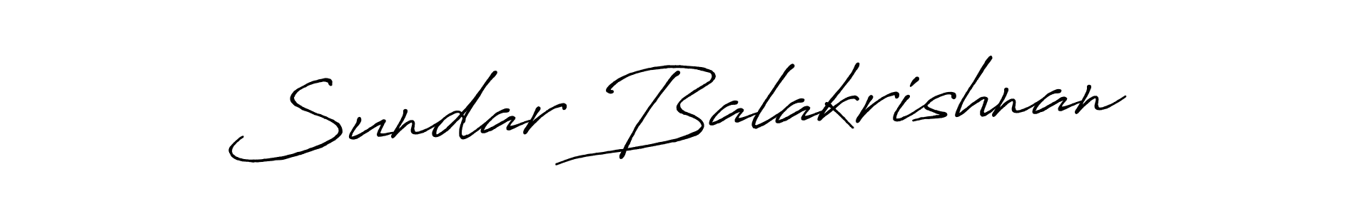 Make a beautiful signature design for name Sundar Balakrishnan. With this signature (Antro_Vectra_Bolder) style, you can create a handwritten signature for free. Sundar Balakrishnan signature style 7 images and pictures png