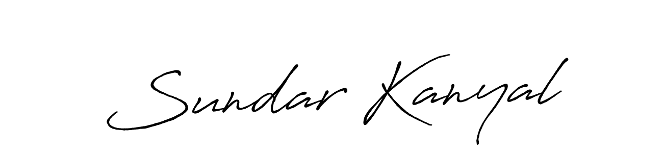 Make a short Sundar Kanyal signature style. Manage your documents anywhere anytime using Antro_Vectra_Bolder. Create and add eSignatures, submit forms, share and send files easily. Sundar Kanyal signature style 7 images and pictures png