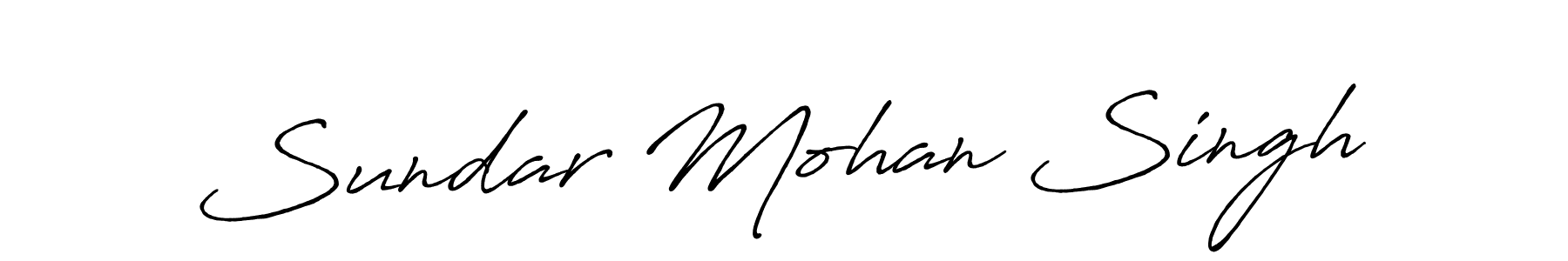 How to make Sundar Mohan Singh signature? Antro_Vectra_Bolder is a professional autograph style. Create handwritten signature for Sundar Mohan Singh name. Sundar Mohan Singh signature style 7 images and pictures png