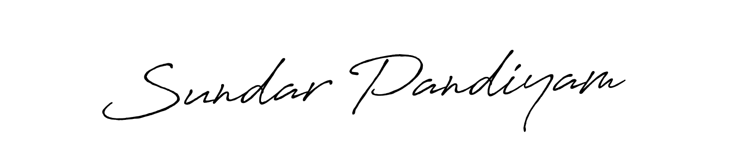 Make a beautiful signature design for name Sundar Pandiyam. With this signature (Antro_Vectra_Bolder) style, you can create a handwritten signature for free. Sundar Pandiyam signature style 7 images and pictures png