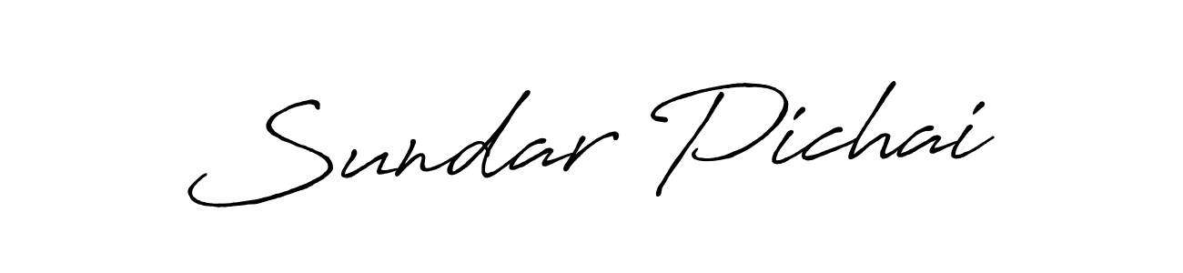 Make a beautiful signature design for name Sundar Pichai. With this signature (Antro_Vectra_Bolder) style, you can create a handwritten signature for free. Sundar Pichai signature style 7 images and pictures png