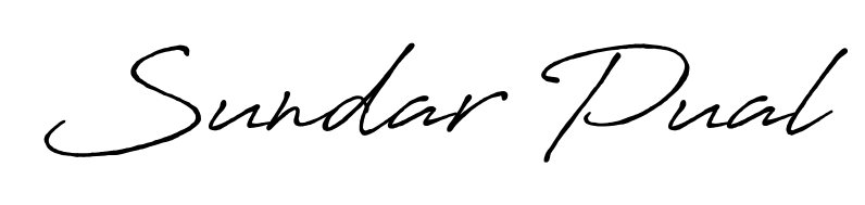 Download transparent PNG signature for name Sundar Pual styled with Antro_Vectra_Bolder font. Ready to paste directly into PDF and Word agreements. Sundar Pual signature style 7 images and pictures png