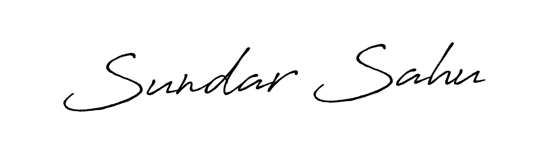 It looks lik you need a new signature style for name Sundar Sahu. Design unique handwritten (Antro_Vectra_Bolder) signature with our free signature maker in just a few clicks. Sundar Sahu signature style 7 images and pictures png