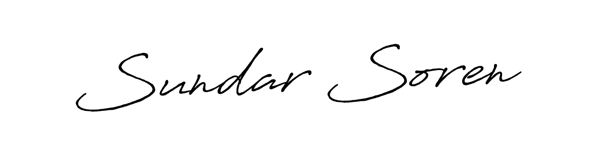 Design your own signature with our free online signature maker. With this signature software, you can create a handwritten (Antro_Vectra_Bolder) signature for name Sundar Soren. Sundar Soren signature style 7 images and pictures png