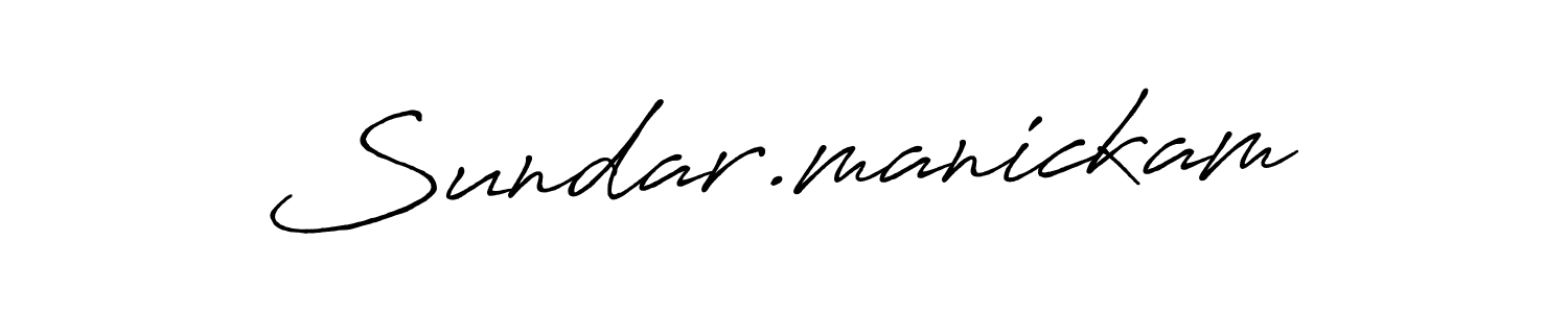 Use a signature maker to create a handwritten signature online. With this signature software, you can design (Antro_Vectra_Bolder) your own signature for name Sundar.manickam. Sundar.manickam signature style 7 images and pictures png