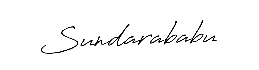 Also we have Sundarababu name is the best signature style. Create professional handwritten signature collection using Antro_Vectra_Bolder autograph style. Sundarababu signature style 7 images and pictures png