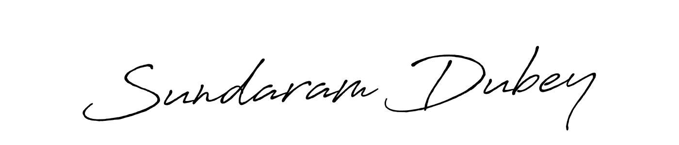 Also we have Sundaram Dubey name is the best signature style. Create professional handwritten signature collection using Antro_Vectra_Bolder autograph style. Sundaram Dubey signature style 7 images and pictures png