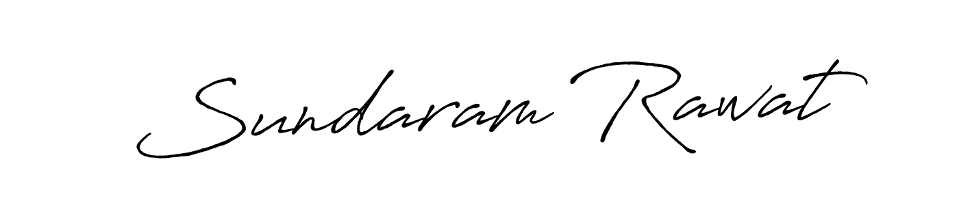 Make a beautiful signature design for name Sundaram Rawat. With this signature (Antro_Vectra_Bolder) style, you can create a handwritten signature for free. Sundaram Rawat signature style 7 images and pictures png