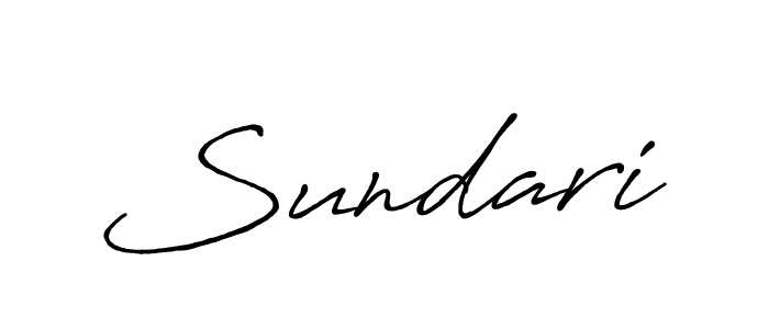 Create a beautiful signature design for name Sundari. With this signature (Antro_Vectra_Bolder) fonts, you can make a handwritten signature for free. Sundari signature style 7 images and pictures png