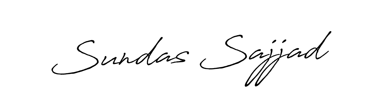 How to make Sundas Sajjad signature? Antro_Vectra_Bolder is a professional autograph style. Create handwritten signature for Sundas Sajjad name. Sundas Sajjad signature style 7 images and pictures png