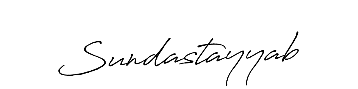 How to make Sundastayyab signature? Antro_Vectra_Bolder is a professional autograph style. Create handwritten signature for Sundastayyab name. Sundastayyab signature style 7 images and pictures png
