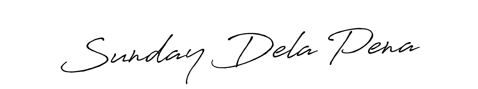 It looks lik you need a new signature style for name Sunday Dela Pena. Design unique handwritten (Antro_Vectra_Bolder) signature with our free signature maker in just a few clicks. Sunday Dela Pena signature style 7 images and pictures png