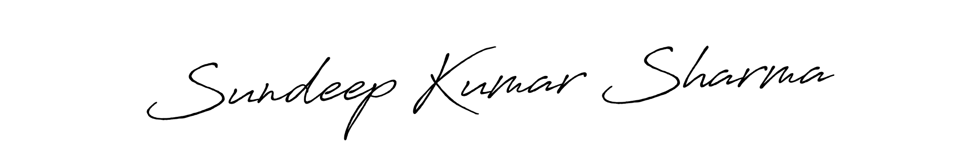 Create a beautiful signature design for name Sundeep Kumar Sharma. With this signature (Antro_Vectra_Bolder) fonts, you can make a handwritten signature for free. Sundeep Kumar Sharma signature style 7 images and pictures png