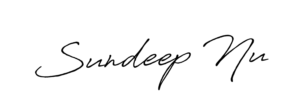 You should practise on your own different ways (Antro_Vectra_Bolder) to write your name (Sundeep Nu) in signature. don't let someone else do it for you. Sundeep Nu signature style 7 images and pictures png