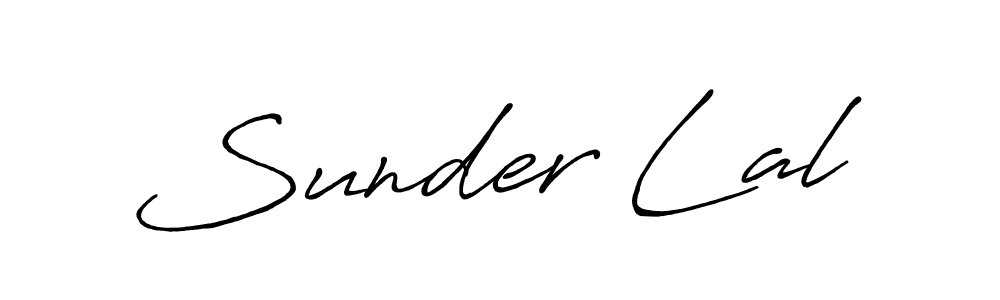 Sunder Lal stylish signature style. Best Handwritten Sign (Antro_Vectra_Bolder) for my name. Handwritten Signature Collection Ideas for my name Sunder Lal. Sunder Lal signature style 7 images and pictures png