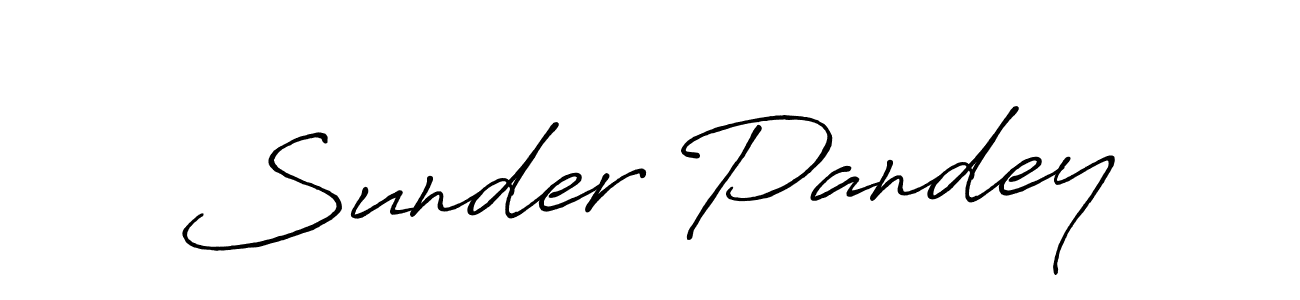 This is the best signature style for the Sunder Pandey name. Also you like these signature font (Antro_Vectra_Bolder). Mix name signature. Sunder Pandey signature style 7 images and pictures png