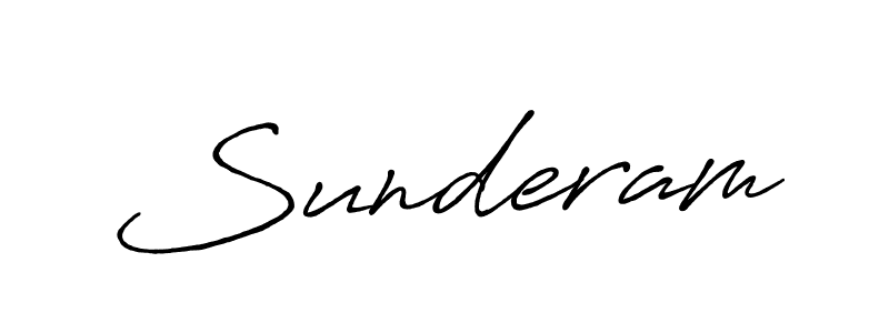 Also we have Sunderam name is the best signature style. Create professional handwritten signature collection using Antro_Vectra_Bolder autograph style. Sunderam signature style 7 images and pictures png