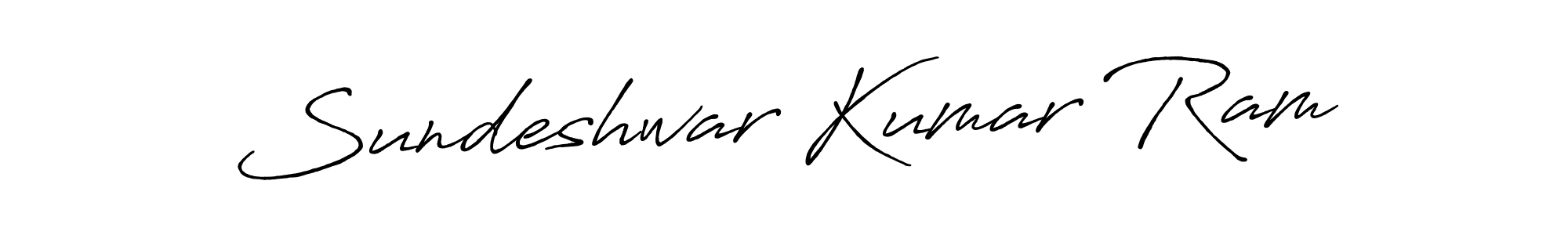 Also we have Sundeshwar Kumar Ram name is the best signature style. Create professional handwritten signature collection using Antro_Vectra_Bolder autograph style. Sundeshwar Kumar Ram signature style 7 images and pictures png