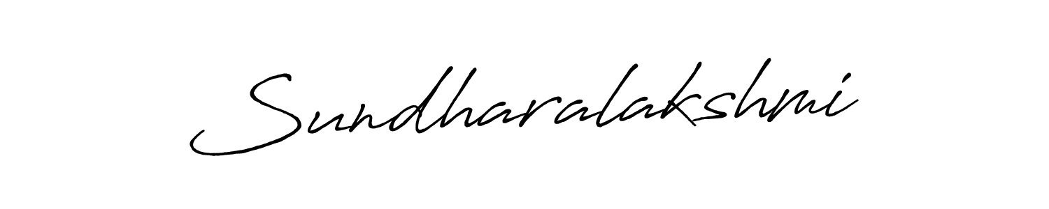 Create a beautiful signature design for name Sundharalakshmi. With this signature (Antro_Vectra_Bolder) fonts, you can make a handwritten signature for free. Sundharalakshmi signature style 7 images and pictures png