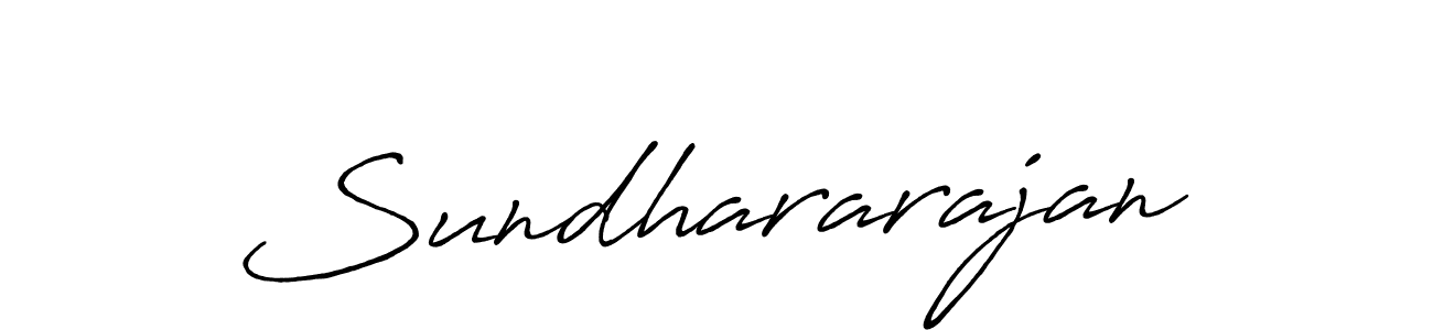 Make a beautiful signature design for name Sundhararajan. With this signature (Antro_Vectra_Bolder) style, you can create a handwritten signature for free. Sundhararajan signature style 7 images and pictures png