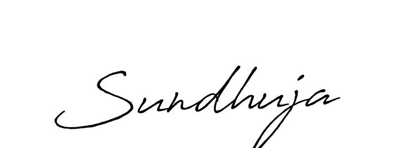 Also we have Sundhuja name is the best signature style. Create professional handwritten signature collection using Antro_Vectra_Bolder autograph style. Sundhuja signature style 7 images and pictures png