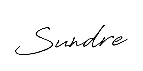Create a beautiful signature design for name Sundre. With this signature (Antro_Vectra_Bolder) fonts, you can make a handwritten signature for free. Sundre signature style 7 images and pictures png