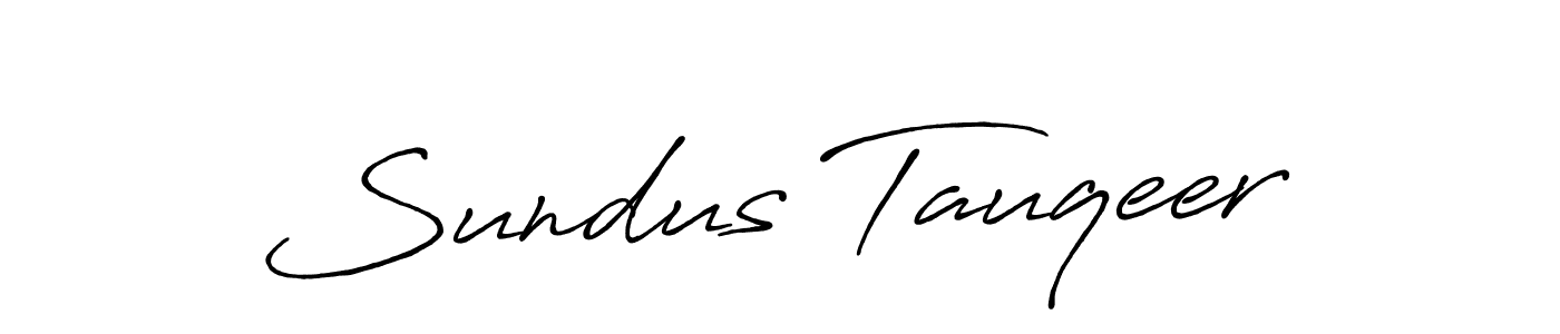 You should practise on your own different ways (Antro_Vectra_Bolder) to write your name (Sundus Tauqeer) in signature. don't let someone else do it for you. Sundus Tauqeer signature style 7 images and pictures png