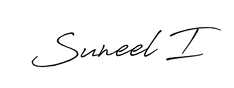 Antro_Vectra_Bolder is a professional signature style that is perfect for those who want to add a touch of class to their signature. It is also a great choice for those who want to make their signature more unique. Get Suneel I name to fancy signature for free. Suneel I signature style 7 images and pictures png