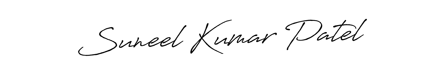 Make a short Suneel Kumar Patel signature style. Manage your documents anywhere anytime using Antro_Vectra_Bolder. Create and add eSignatures, submit forms, share and send files easily. Suneel Kumar Patel signature style 7 images and pictures png