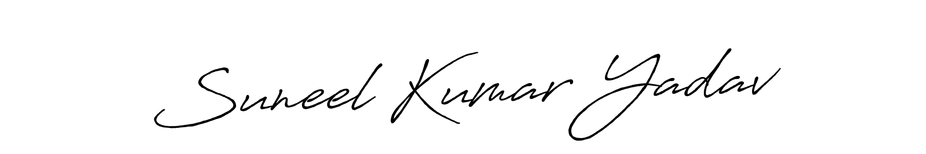Similarly Antro_Vectra_Bolder is the best handwritten signature design. Signature creator online .You can use it as an online autograph creator for name Suneel Kumar Yadav. Suneel Kumar Yadav signature style 7 images and pictures png