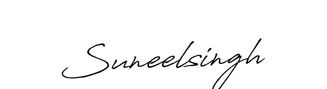 Create a beautiful signature design for name Suneelsingh. With this signature (Antro_Vectra_Bolder) fonts, you can make a handwritten signature for free. Suneelsingh signature style 7 images and pictures png