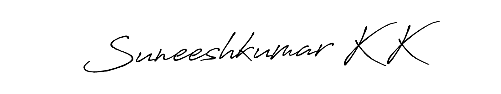 Once you've used our free online signature maker to create your best signature Antro_Vectra_Bolder style, it's time to enjoy all of the benefits that Suneeshkumar K K name signing documents. Suneeshkumar K K signature style 7 images and pictures png
