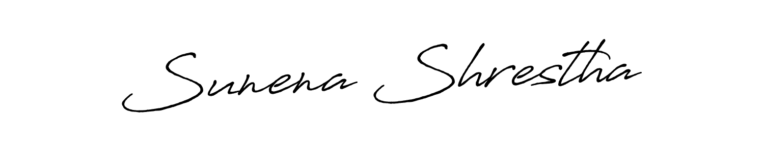 How to Draw Sunena Shrestha signature style? Antro_Vectra_Bolder is a latest design signature styles for name Sunena Shrestha. Sunena Shrestha signature style 7 images and pictures png