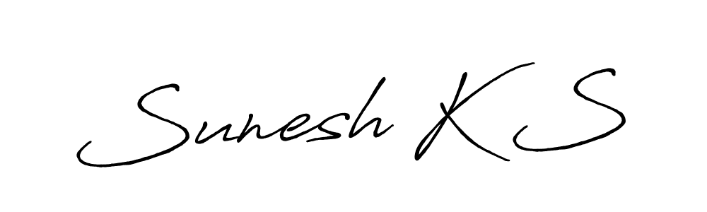 Also You can easily find your signature by using the search form. We will create Sunesh K S name handwritten signature images for you free of cost using Antro_Vectra_Bolder sign style. Sunesh K S signature style 7 images and pictures png