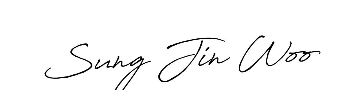 How to Draw Sung Jin Woo signature style? Antro_Vectra_Bolder is a latest design signature styles for name Sung Jin Woo. Sung Jin Woo signature style 7 images and pictures png